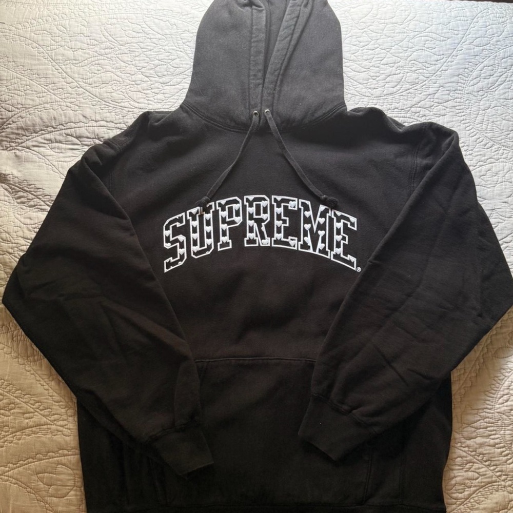Supreme Black Graphic Hoodie